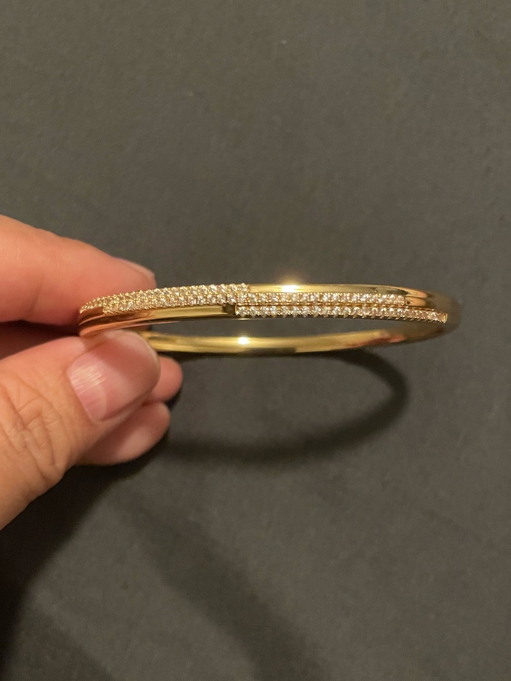 New - 14k gold plated bangle